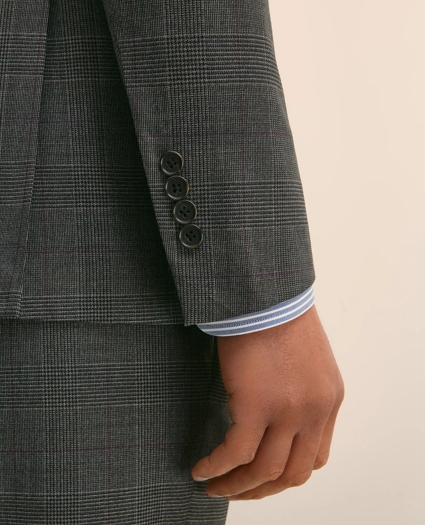 Brooks Brothers Explorer Collection Slim Fit Wool Overcheck Suit Jacket, image 3