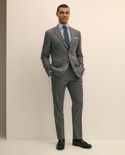 Brooks Brothers Explorer Collection Slim Fit Wool Overcheck Suit Pants, image 1