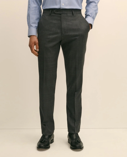 Brooks Brothers Explorer Collection Slim Fit Wool Overcheck Suit Pants, image 2