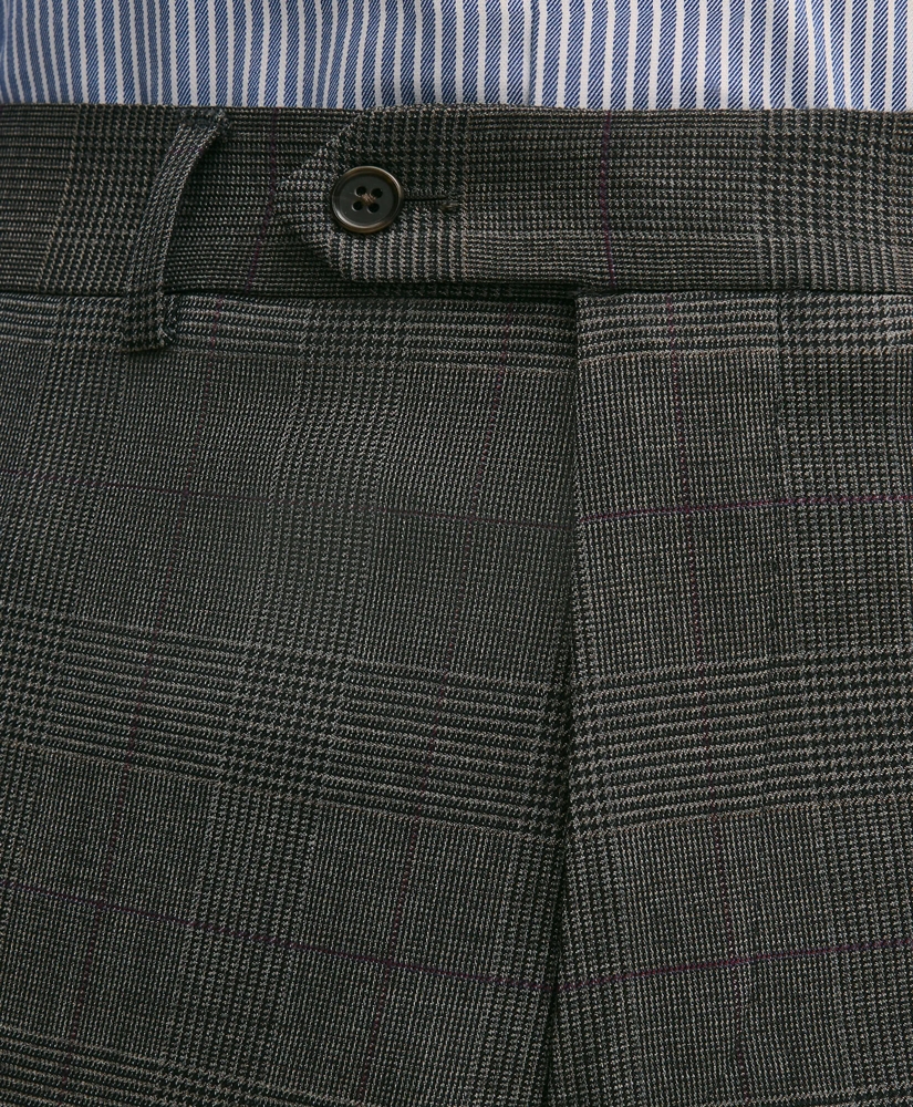 Brooks Brothers Explorer Collection Slim Fit Wool Overcheck Suit Pants, image 3