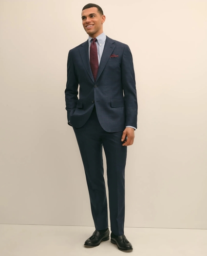 Brooks Brothers Explorer Collection Slim Fit Wool Overcheck Suit Jacket, image 2