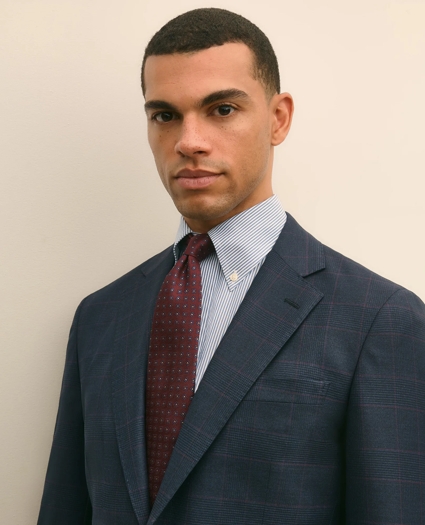 Brooks Brothers Explorer Collection Slim Fit Wool Overcheck Suit Jacket, image 3
