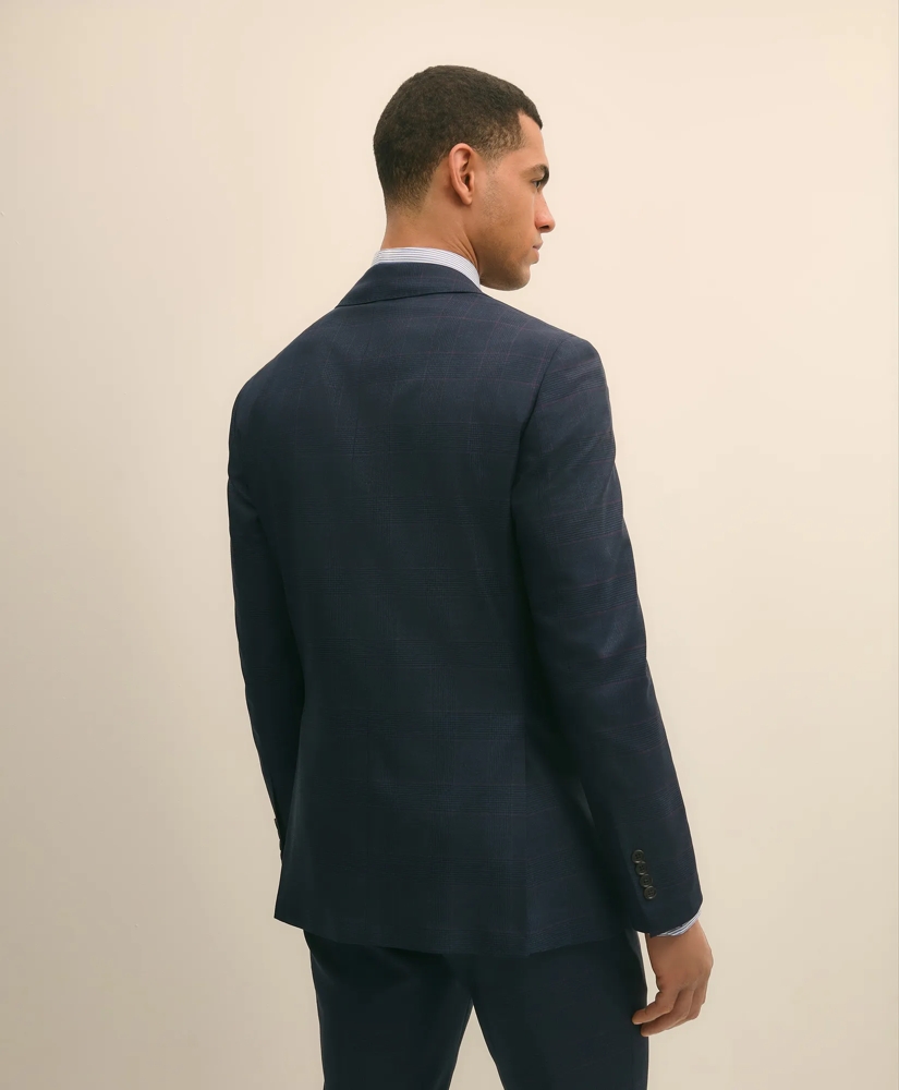 Brooks Brothers Explorer Collection Slim Fit Wool Overcheck Suit Jacket, image 4