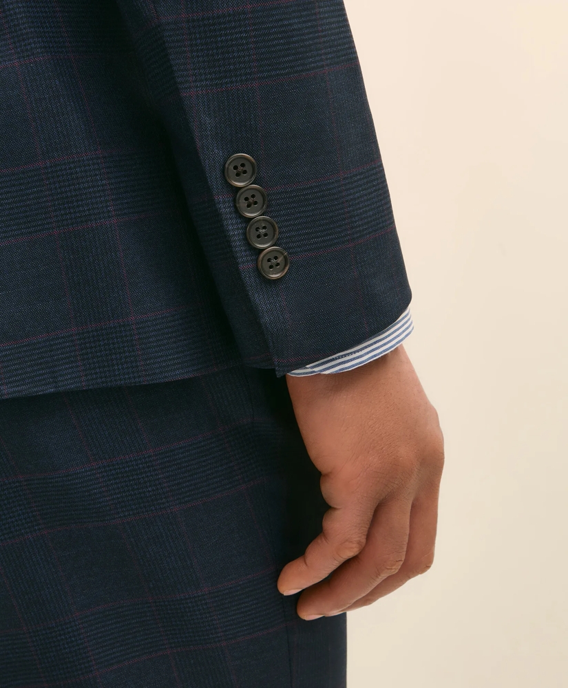 Brooks Brothers Explorer Collection Slim Fit Wool Overcheck Suit Jacket, image 5