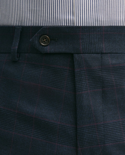 Brooks Brothers Explorer Collection Slim Fit Wool Overcheck Suit Pants, image 3