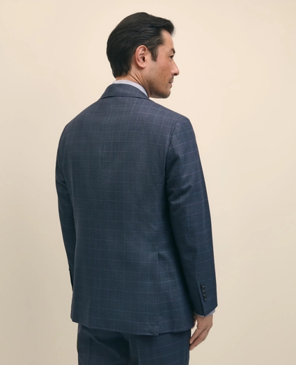 Brooks Brothers Explorer Collection Slim Fit Wool Overcheck Suit Pants, image 4