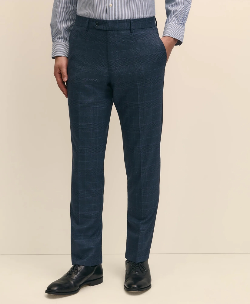 Brooks Brothers Explorer Collection Slim Fit Wool Overcheck Suit Pants, image 2
