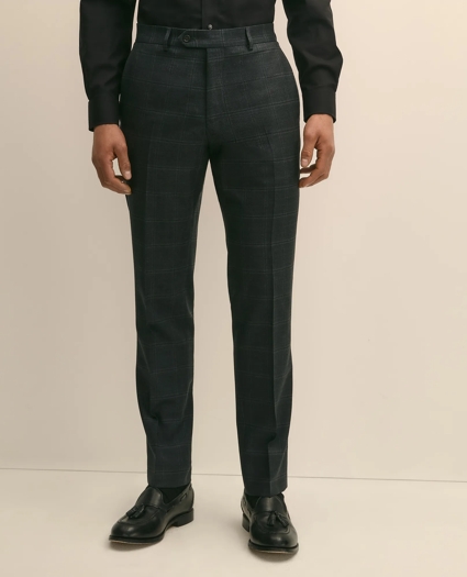 Brooks Brothers Explorer Collection Slim Fit Wool Windowpane Suit Pants, image 2
