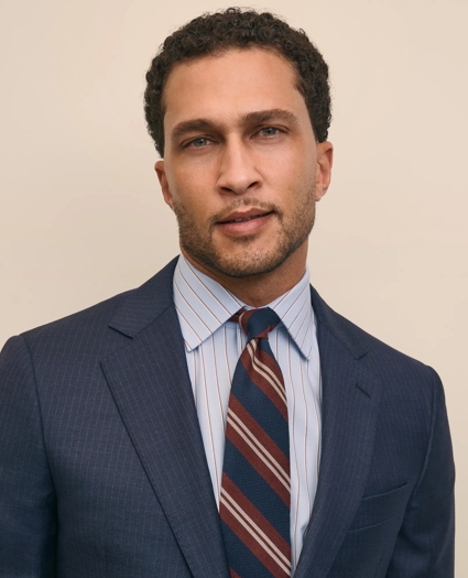 Classic Fit Wool Pinstripe 1818 Suit, image 2