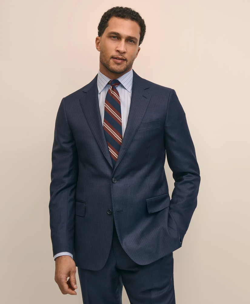 Classic Fit Wool Pinstripe 1818 Suit, image 3