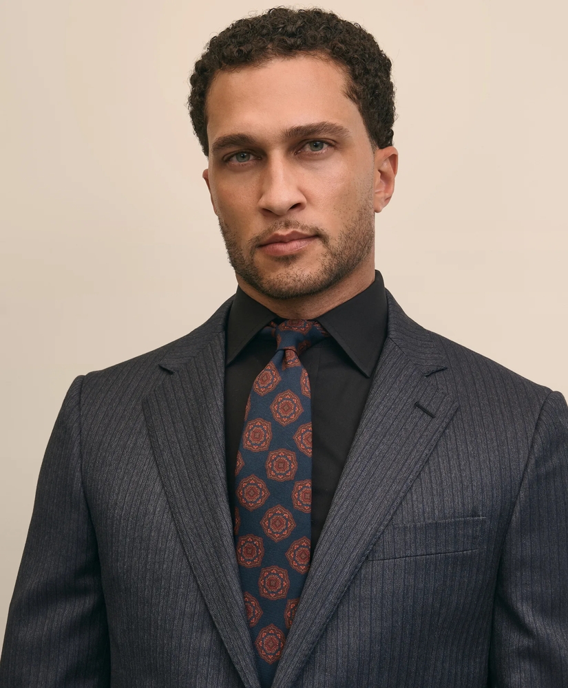 Classic Fit Wool Pinstripe 1818 Suit, image 2