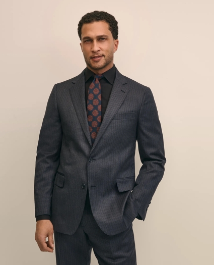 Classic Fit Wool Pinstripe 1818 Suit, image 3