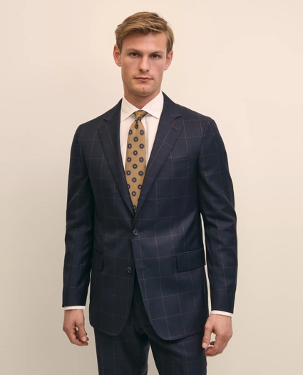Classic Fit Wool Windowpane 1818 Suit, image 1