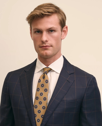 Classic Fit Wool Windowpane 1818 Suit, image 2