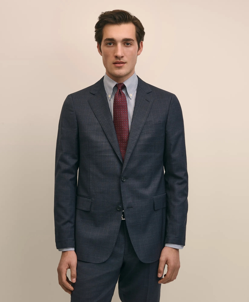 Classic Fit Wool Check 1818 Suit, image 2