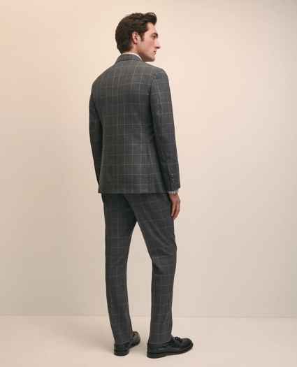 Classic Fit Wool Windowpane 1818 Suit, image 5