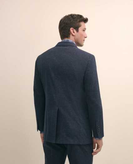 Slim Fit Check Suit Jacket in Brushed-Cotton, image 3