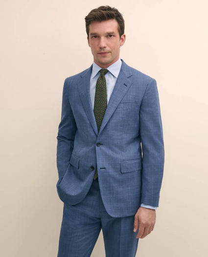 Slim Fit Wool Check 1818 Suit, image 1