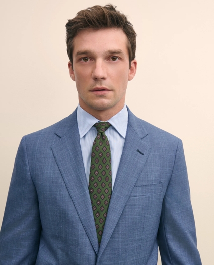 Slim Fit Wool Check 1818 Suit, image 4