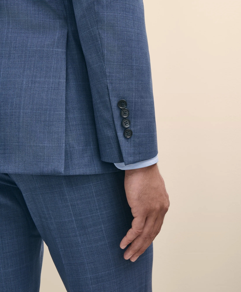 Slim Fit Wool Check 1818 Suit, image 6
