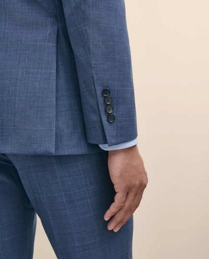 Slim Fit Wool Check 1818 Suit, image 6