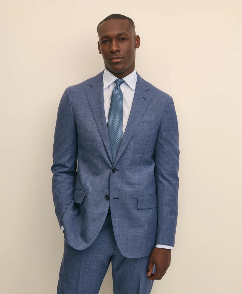 Traditional Fit Wool Check 1818 Suit, image 2