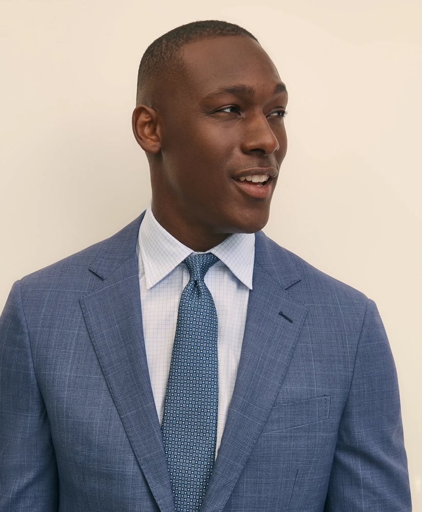 Traditional Fit Wool Check 1818 Suit, image 3