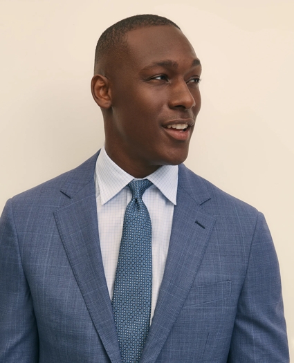 Traditional Fit Wool Check 1818 Suit, image 3