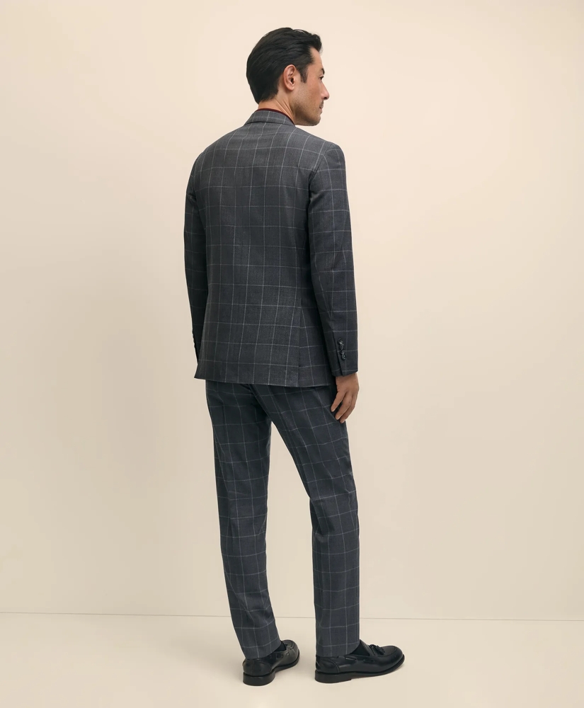 Slim Fit Wool Windowpane 1818 Suit, image 4