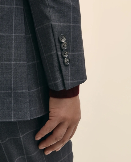 Slim Fit Wool Windowpane 1818 Suit, image 5