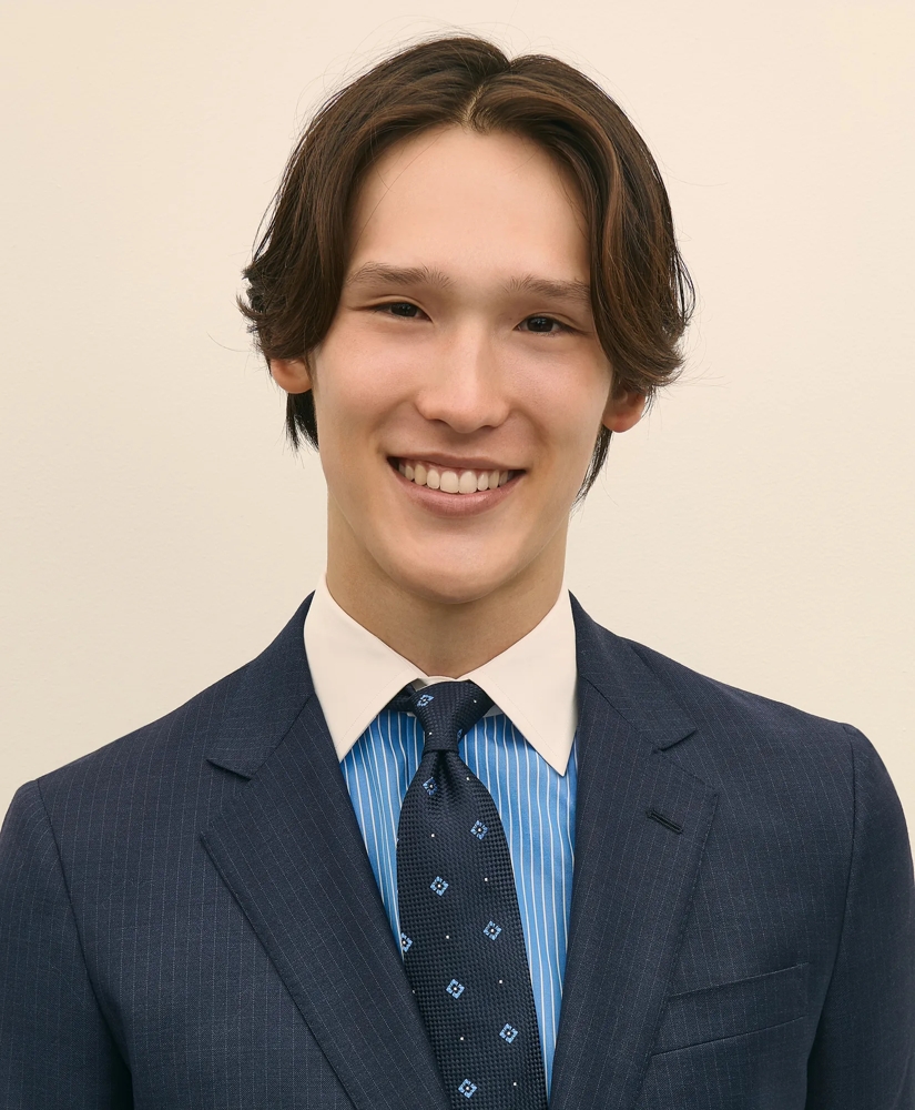 Slim Fit Wool Pinstripe 1818 Suit, image 3