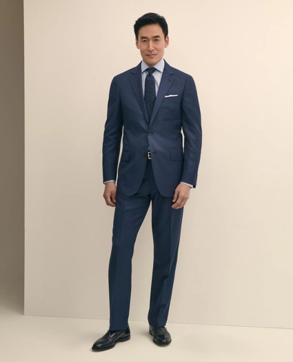 Traditional Fit Wool Pinstripe 1818 Suit, image 1