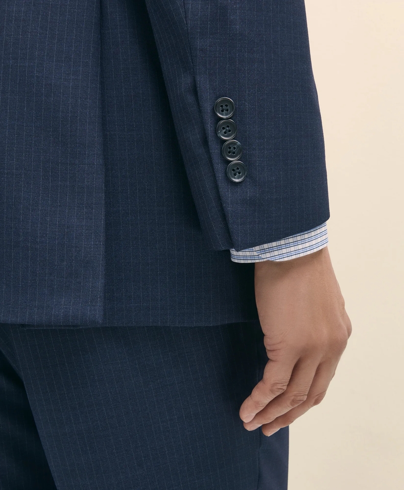 Traditional Fit Wool Pinstripe 1818 Suit, image 5
