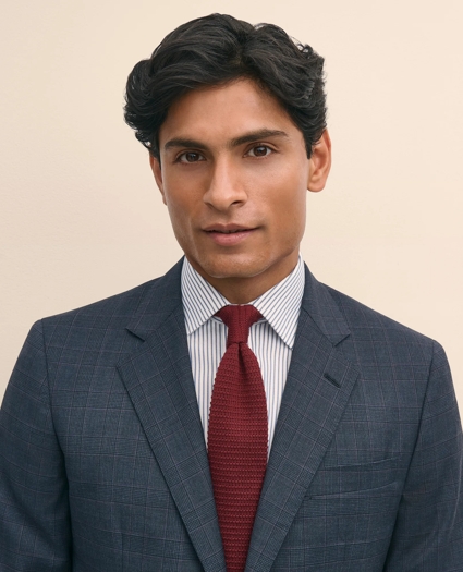 Slim Fit Wool Check 1818 Suit, image 4