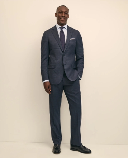Traditional Fit Wool Windowpane 1818 Suit, image 1