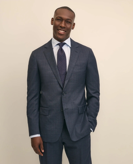 Traditional Fit Wool Windowpane 1818 Suit, image 2