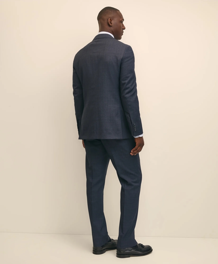 Traditional Fit Wool Windowpane 1818 Suit, image 4