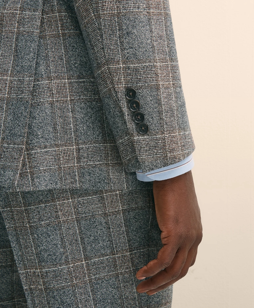 Classic Fit Saxon Wool Bold Check 1818 Suit, image 4