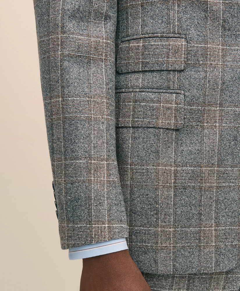 Classic Fit Saxon Wool Bold Check 1818 Suit, image 5