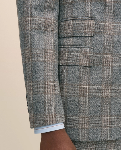 Classic Fit Saxon Wool Bold Check 1818 Suit, image 5