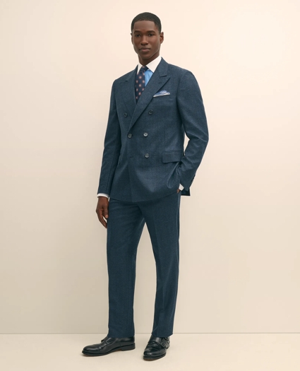 Classic Fit Saxon Wool Bold Overcheck 1818 Suit, image 1