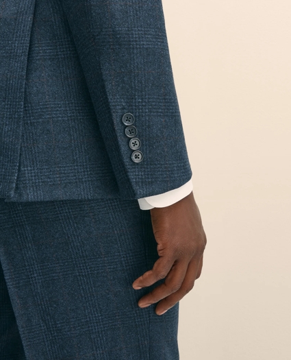 Classic Fit Saxon Wool Bold Overcheck 1818 Suit, image 4