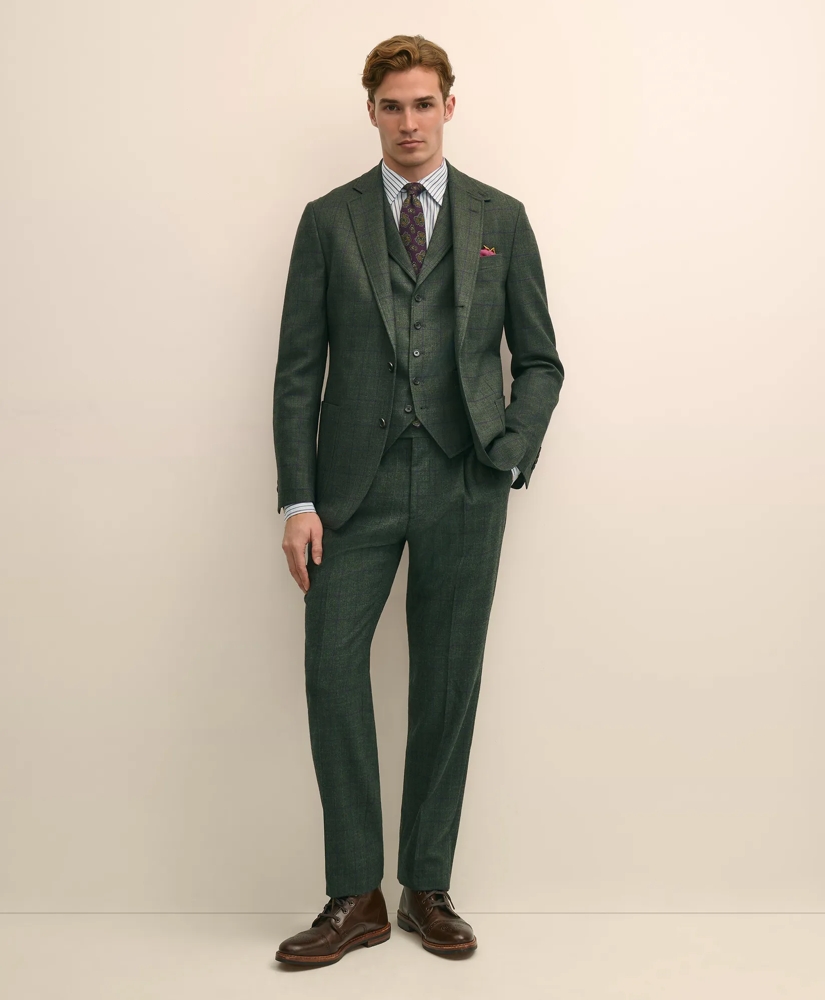 Classic Fit Wool Windowpane Suit Vest, image 2