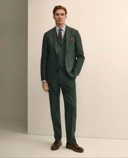 Classic Fit Wool Windowpane Suit Pants, image 1