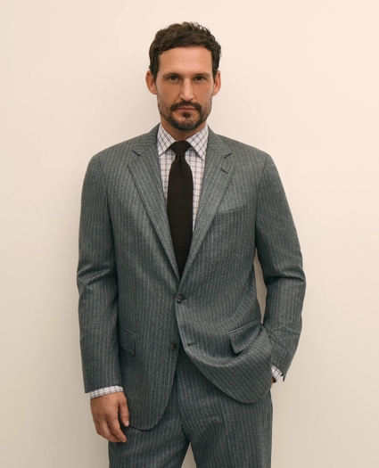 No. 1 Sack Suit in Pinstripe Wool Flannel, image 1