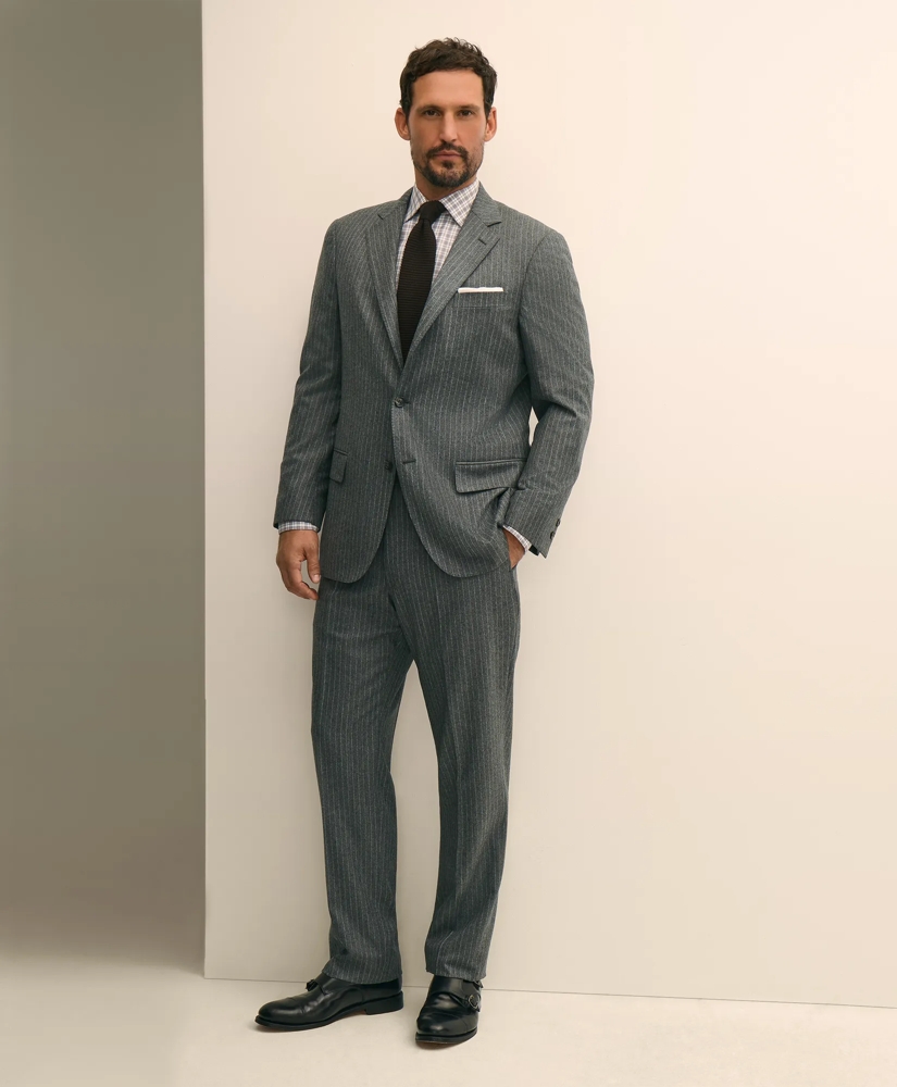 No. 1 Sack Suit in Pinstripe Wool Flannel, image 2