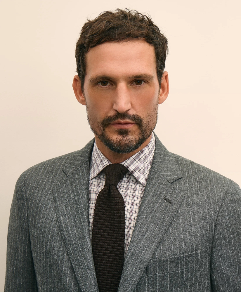 No. 1 Sack Suit in Pinstripe Wool Flannel, image 3