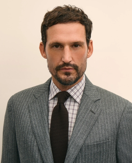 No. 1 Sack Suit in Pinstripe Wool Flannel, image 3