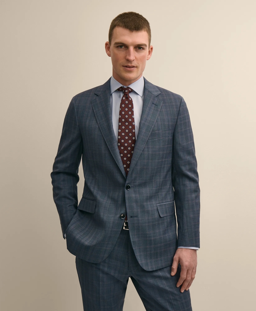 Classic Fit Wool Check 1818 Suit, image 2