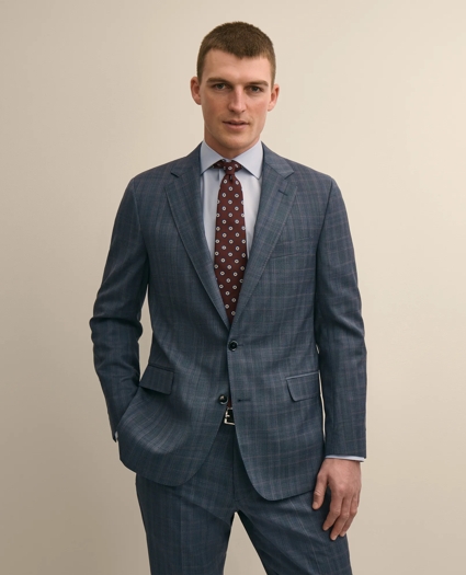 Classic Fit Wool Check 1818 Suit, image 2